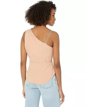 Топ BCBGMAXAZRIA One Shoulder Lightweight Jersey Top, цвет Caf Crme