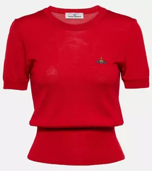 Топ bea из смесовой шерсти Vivienne Westwood, красный