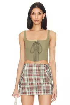 Топ Bec + Bridge Remi Corset, цвет Spliced Khaki