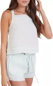 Топ bella dahl Fray Hem Tie Back Tank, цвет Sky Light
