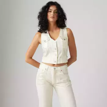 Топ Bella Denim с покрытием Levi's, цвет Luminary Vest - White