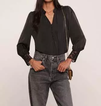 Топ Bellini черного цвета heartloom