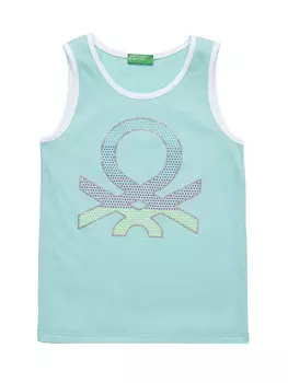 Топ Benetton, светло синий