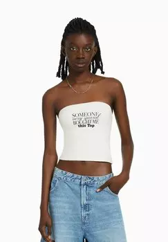 Топ Bershka, белый