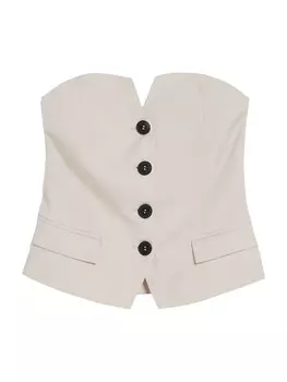 Топ Bershka, бежевый