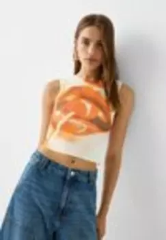 Топ Bershka, бежевый