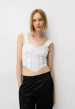 Топ Bershka, бежевый