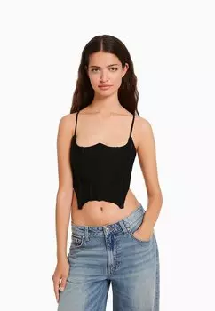 Топ Bershka, черный