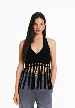 Топ Bershka, черный