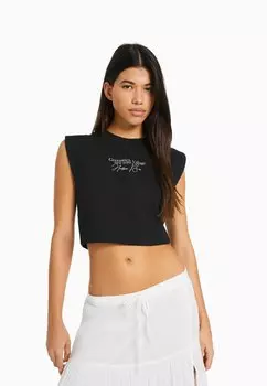 Топ Bershka, черный