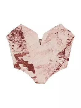 Топ Bershka, цвет Auburn