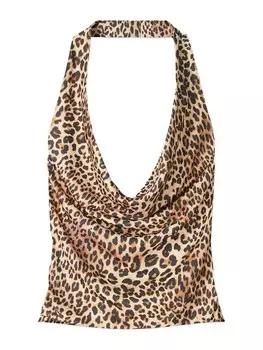 Топ Bershka, цвет Brocade/Cappuccino