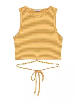 Топ Bershka, цвет Orange/Dark Orange