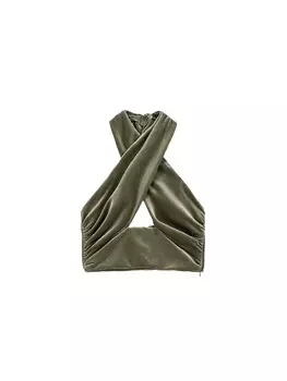 Топ Bershka, хаки