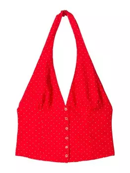 Топ Bershka, красный