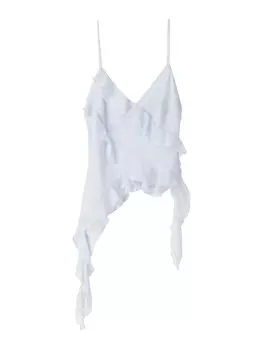 Топ Bershka, пастельный синий