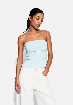 Топ Bershka, светло-голубой