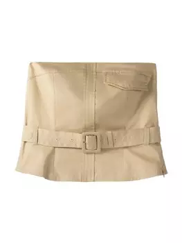 Топ Bershka, светло-коричневый