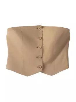 Топ Bershka, светло-коричневый