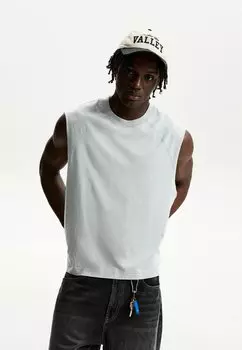 Топ Bershka, светло-серый