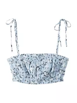 Топ Bershka, светло-синий