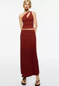 Топ Bershka, темно-красный