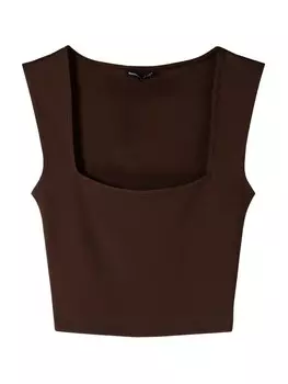 Топ Bershka Top, цвет Chocolate