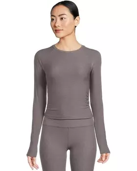 Топ Beyond Yoga Featherweight Your Fit Long Sleeve Top, цвет Soft Umber Heather