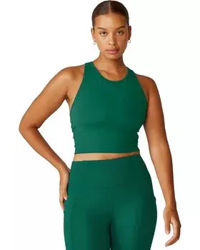 Топ Beyond Yoga Powerbeyond Strive Cropped Tank, цвет Meadow Green
