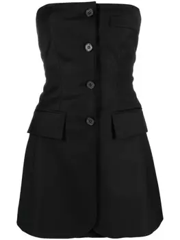 Топ без бретелей LVIR, черный