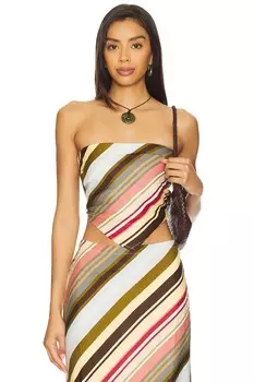 Топ без бретелек Antibes Faithfull The Brand, meleu stripe multi