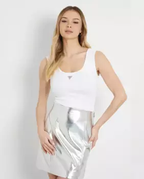 Топ без бретелек Guess, белый