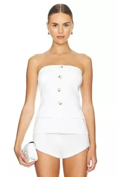 Топ без бретелек kourt Amanda Uprichard, белый