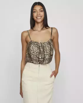 Топ без бретелек Vila, черный