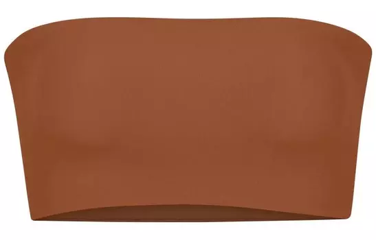 Топ без бретелек женский бронзовый Skims