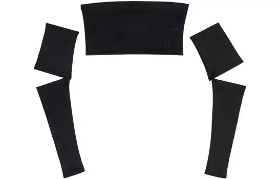 Топ без бретелек женский черный Mm6 Maison Margiela