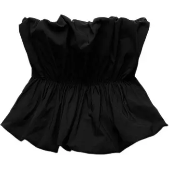 Топ без бретелек женский черный Zara