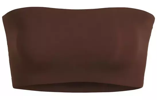 Топ без бретелек женский, какао Skims