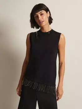 Топ без рукавов Alara Diamante Phase Eight, черный