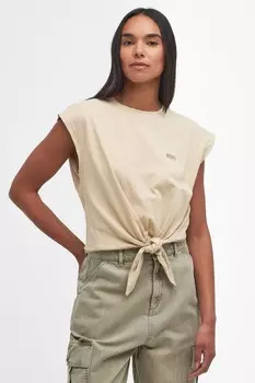 Топ без рукавов Alicia свободного кроя из 100% хлопка Barbour International, бежевый