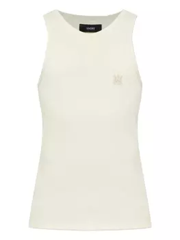 Топ без рукавов AMIRI в рубчик, нейтральный