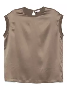 Топ без рукавов Brunello Cucinelli, зеленый