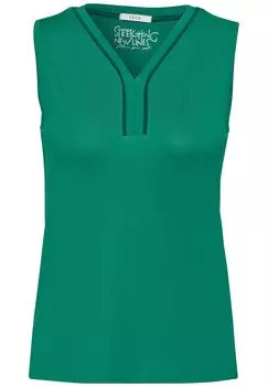 Топ без рукавов CECIL Top, изумрудный