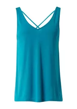 Топ без рукавов COMMA Top, цвет cyan blue