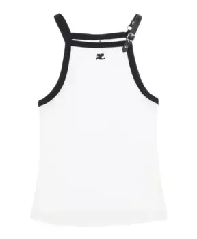 Топ без рукавов Courrges, белый