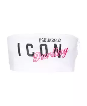 Топ без рукавов Dsquared2, белый