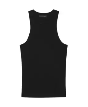 Топ без рукавов Eva в рубчик Anine Bing, черный