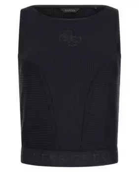 Топ без рукавов Guess, черный