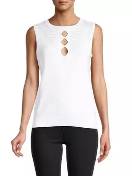Топ без Рукавов Joseph A с пуантелями, белый