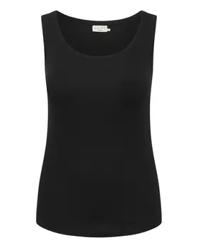 Топ без рукавов KAFFE CURVE Top Carina, черный